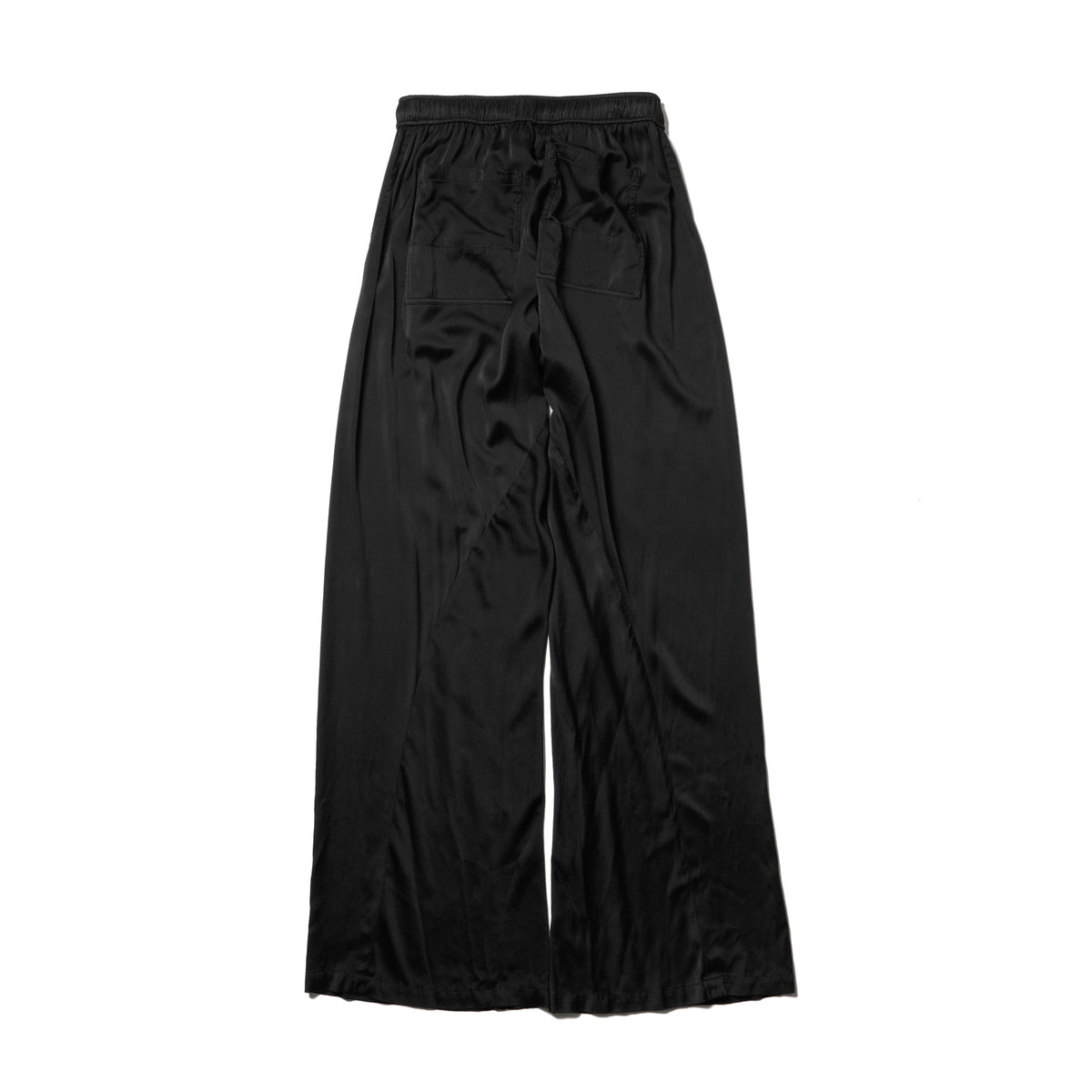 Silk Wide Flare Pants Black 917PAM20 – JULIUS OFFICIAL STORE