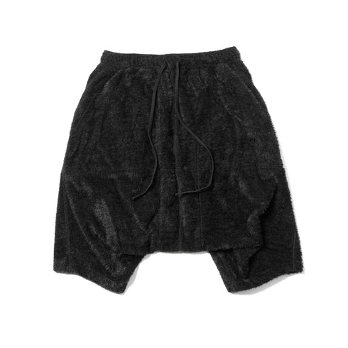 JULIUS 917PAM25 Black / Drop Crotch Short Pants