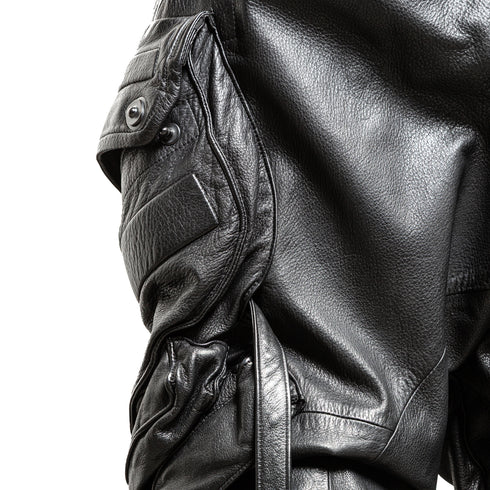 JULIUS 917PAM3 Black / Gas Mask Jodhpurs Pants