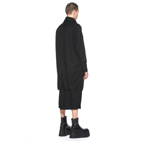 JULIUS 917SHM2 Black / Cowl Neck Shirt