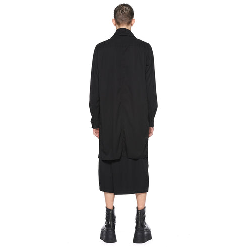 JULIUS 917SHM2 Black / Cowl Neck Shirt