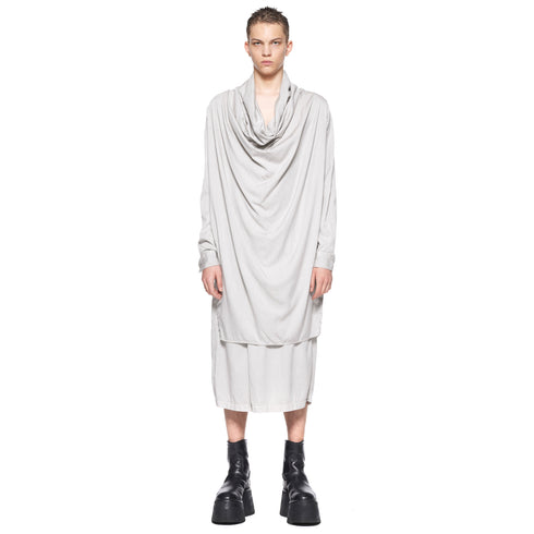 JULIUS 917SHM2 Plaster / Cowl Neck Shirt