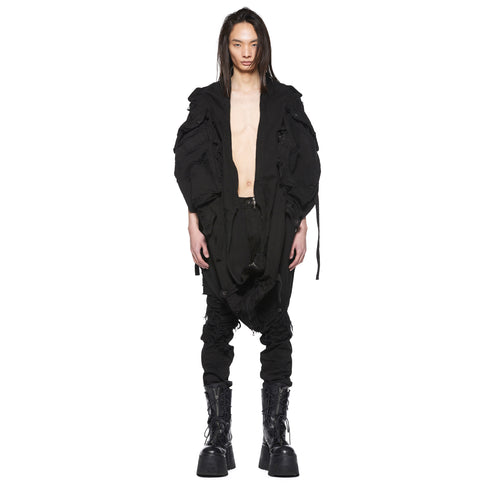 JULIUS 917SKU1 Black / Gas Mask Raver Skirt