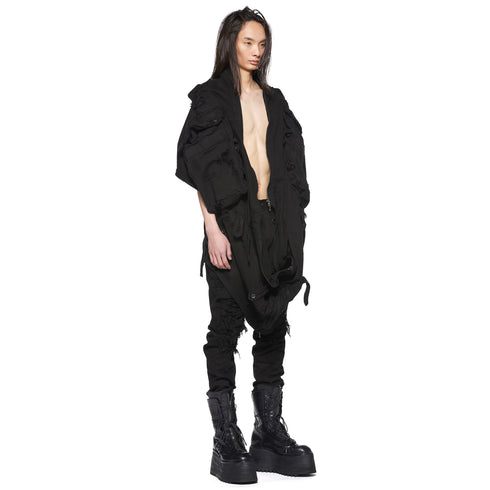 JULIUS 917SKU1 Black / Gas Mask Raver Skirt