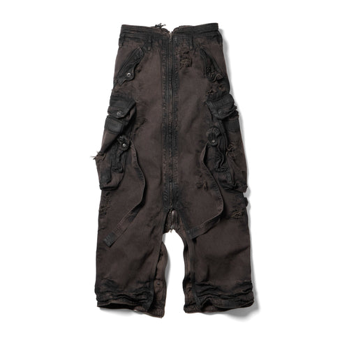 JULIUS 917SKU1-BW Dark Brown / Gas Mask Raver Skirt