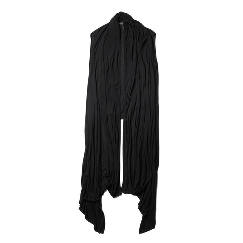 JULIUS 917STU5 Black / Rectangle Long Vest