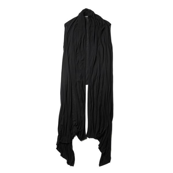 JULIUS 917STU5 Black / Rectangle Long Vest