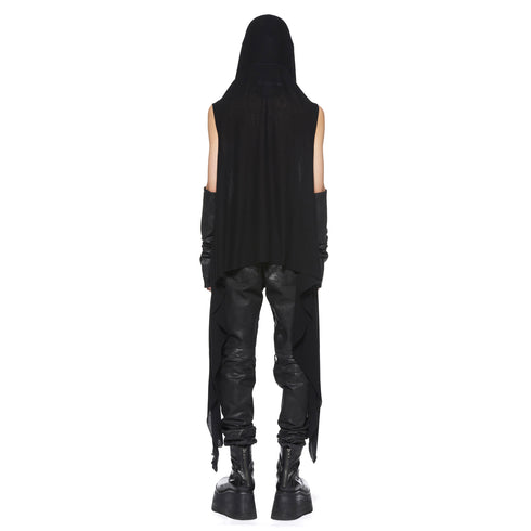 JULIUS 917STU5 Black / Rectangle Long Vest