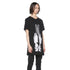 JULIUS 927CPM1 Black / Numinous Print Flare Top
