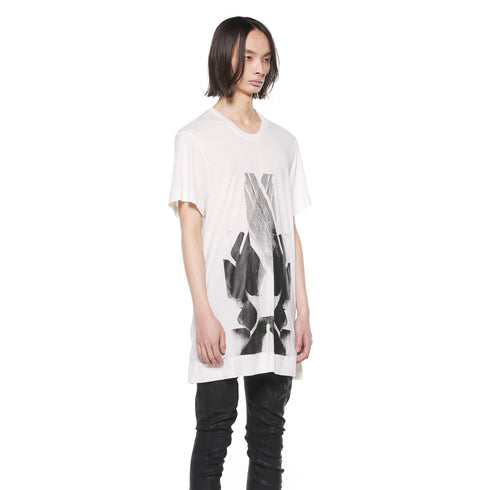 JULIUS 927CPM1 Off White / Numinous Print Flare Top