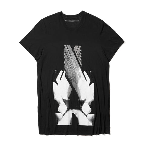 JULIUS 927CPM1 Black / Numinous Print Flare Top