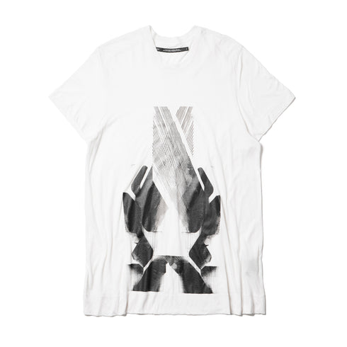 JULIUS 927CPM1 Off White / Numinous Print Flare Top