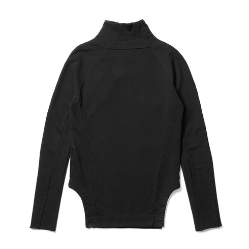 JULIUS 927CUM2 Black / Arched Hem High Neck Top