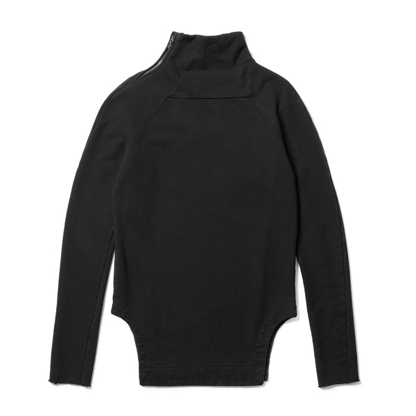 JULIUS 927CUM2 Black / Arched Hem High Neck Top