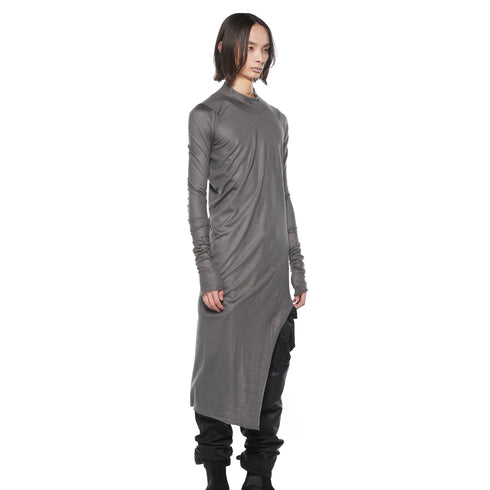 JULIUS 927CUM4 Gray / Arched Long Hem High Neck Top