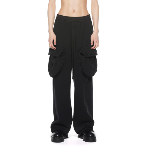 JULIUS 927PAM11 Black / Gasmask Wide Pants
