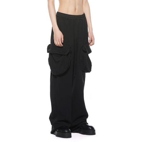 JULIUS 927PAM11 Black / Gasmask Wide Pants