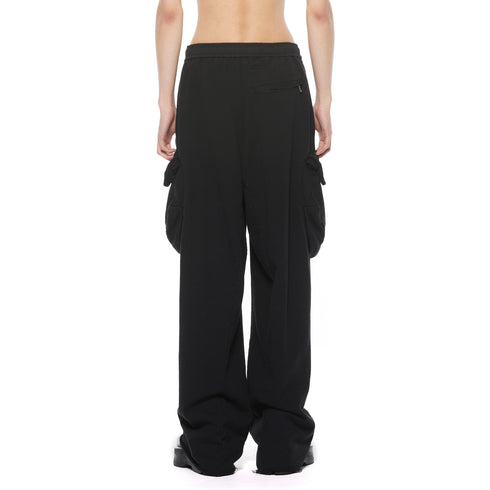 JULIUS 927PAM11 Black / Gasmask Wide Pants