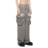 JULIUS 927PAM11 Cement / Gasmask Wide Pants