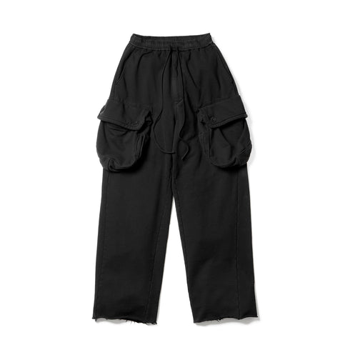 JULIUS 927PAM11 Black / Gasmask Wide Pants