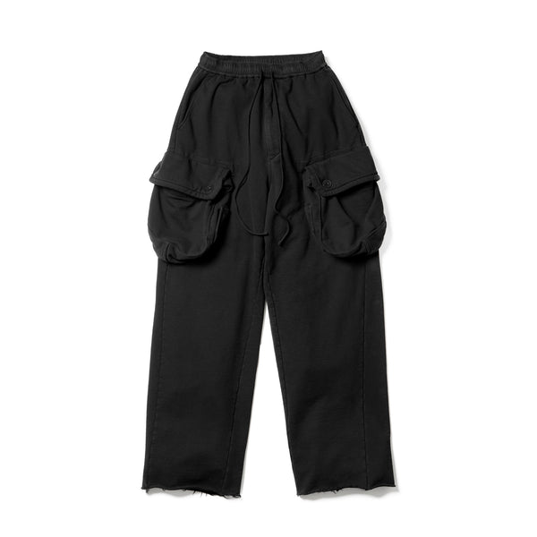 JULIUS 927PAM11 Black / Gasmask Wide Pants