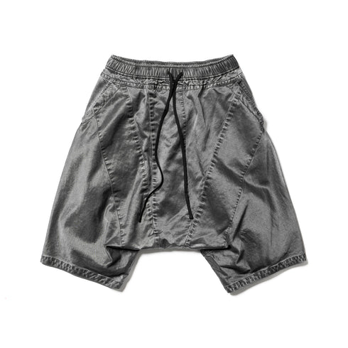 JULIUS 927PAM6-G Ash Gray / Drop Crotch Short Pants