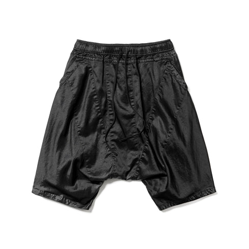 JULIUS 927PAM6 Black / Drop Crotch Short Pants