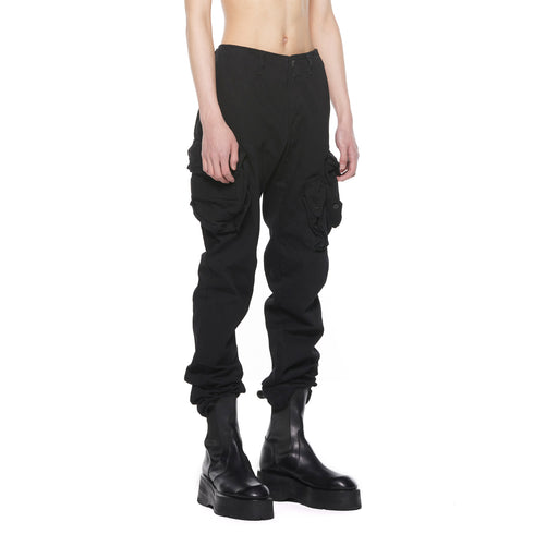 JULIUS 927PAM7 Black / Gasmask Skinny Pants