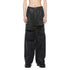 JULIUS 927PAM8-C Black / Coated Destroy Baggy Pants