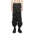 JULIUS 927PAM8-C Black / Coated Destroy Baggy Pants