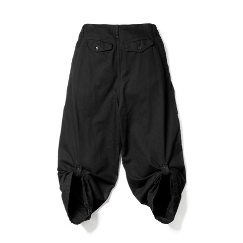 JULIUS 927PAM8 Black / Destroy Baggy Pants