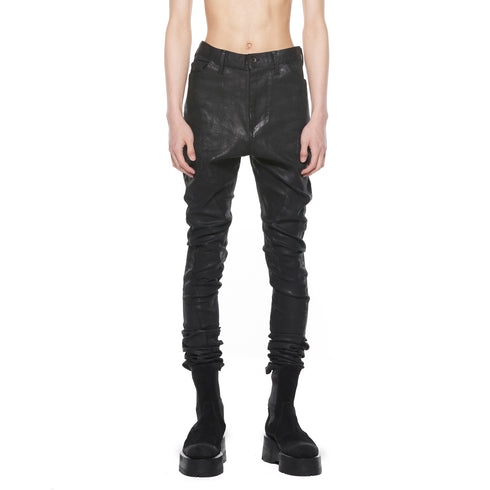 JULIUS 927PAM9-C Black / Coated Gazelle Skinny Pants