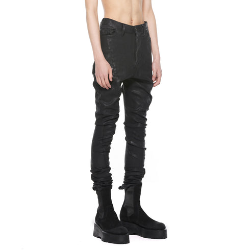 JULIUS 927PAM9-C Black / Coated Gazelle Skinny Pants