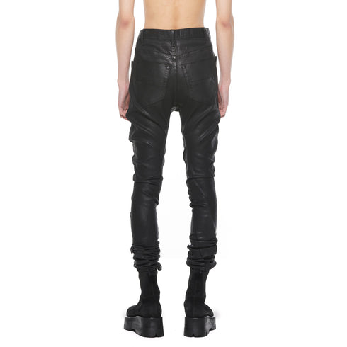 JULIUS 927PAM9-C Black / Coated Gazelle Skinny Pants