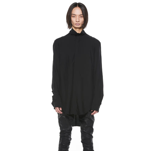 JULIUS 927SHM1 Black / High Neck Shirt