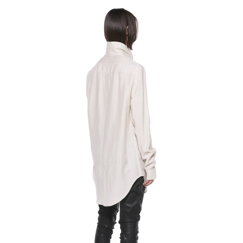 JULIUS 927SHM1 Light Plaster / High Neck Shirt