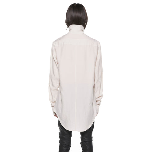 JULIUS 927SHM1 Light Plaster / High Neck Shirt
