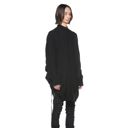 JULIUS 927SHM2 Black / Shirring Shirt