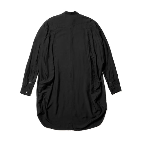 JULIUS 927SHM2 Black / Shirring Shirt