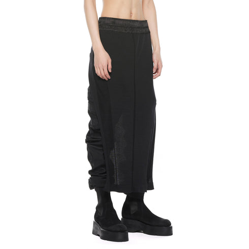 JULIUS 927SKU1 Black / Dimensional Knit Skirt