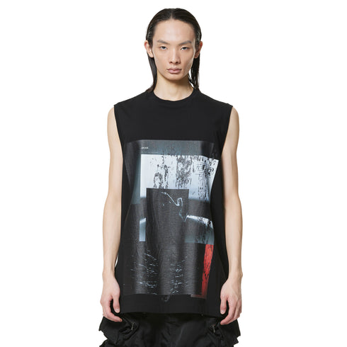 JULIUS 947CPM2 Black / Prayer Sleeve Less Top