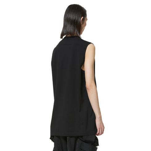 JULIUS 947CPM2 Black / Prayer Sleeve Less Top