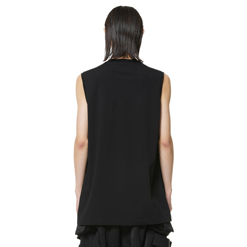 JULIUS 947CPM2 Black / Prayer Sleeve Less Top