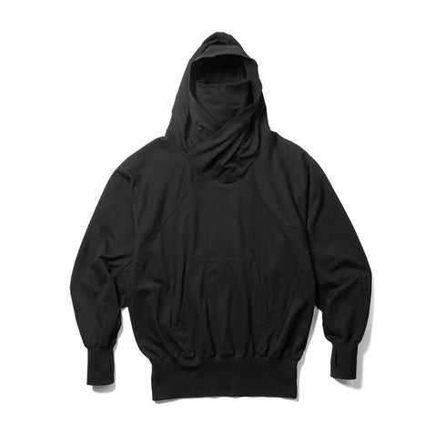 JULIUS 947CUM2 Black / W Neck Hoodie