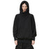 JULIUS 947CUM2-P Black / W Neck Printed Hoodie