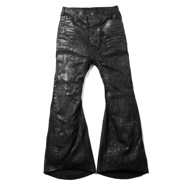 JULIUS 947PAM1-C Luster Black / Coated Jet Pants
