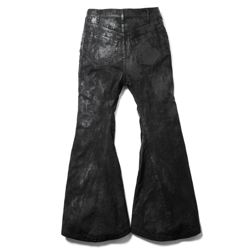 JULIUS 947PAM1-C Luster Black / Coated Jet Pants