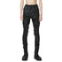 JULIUS 947PAM10-C Luster Black / Coated Bending Skinny Pants