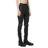 JULIUS 947PAM10-C Luster Black / Coated Bending Skinny Pants