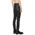 JULIUS 947PAM10-C Luster Black / Coated Bending Skinny Pants